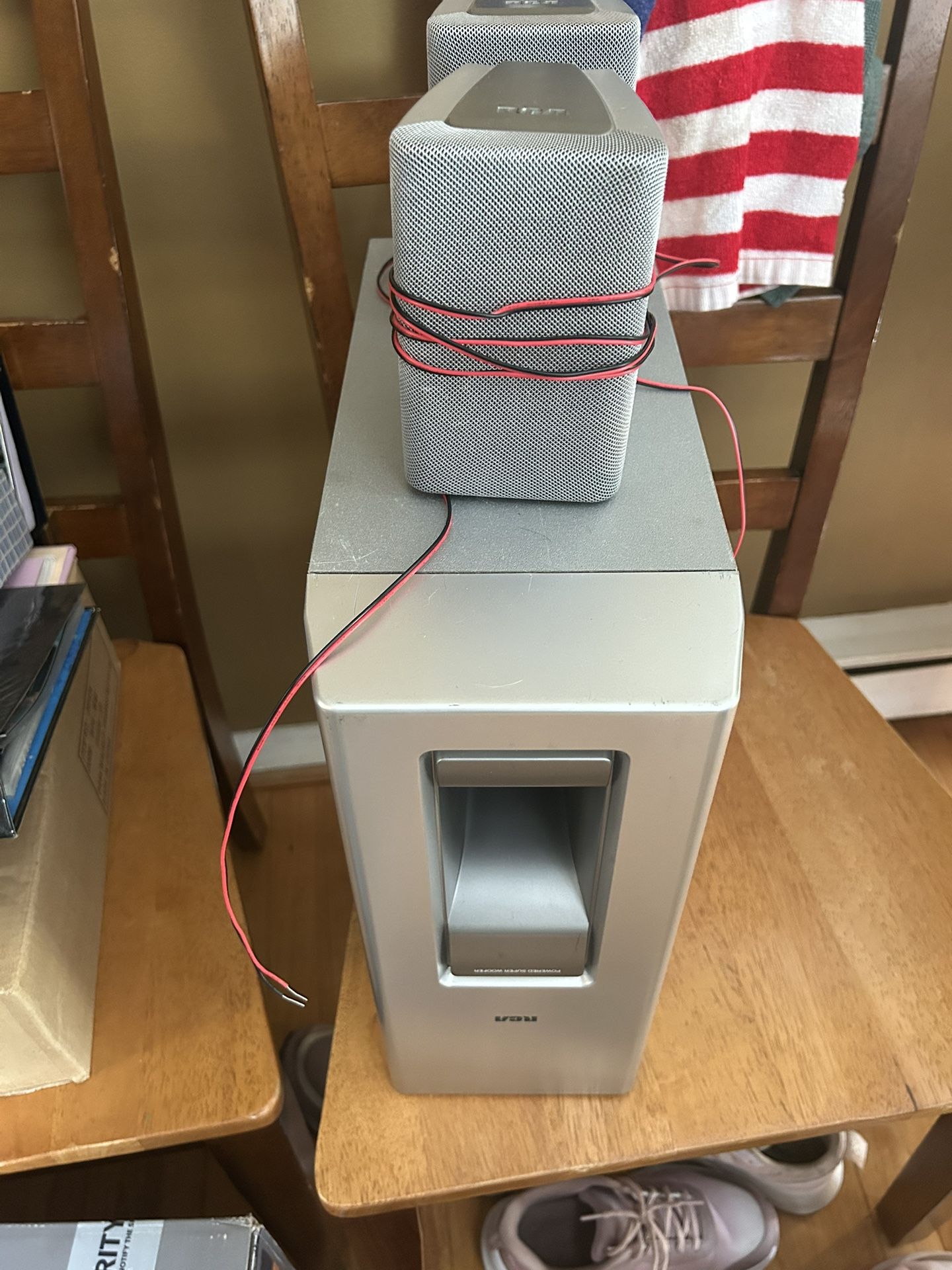 3  Surround Sounds Speakers $5