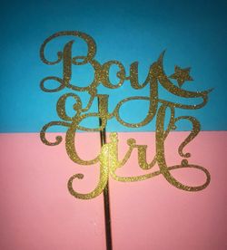 Gender Reveal Cake Topper
