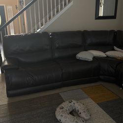 L Section Leather Sofa