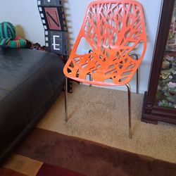 Maykoosh Bohemian Bliss Modern Dining Chair with Chromed Legs