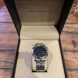 Burberry mens deals watch black