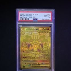 2025 POKEMON JPN MIL-MEGA BRAVE MEGA ULTRA RARE #092MEGA LUCARIO EX PSA 10 #092