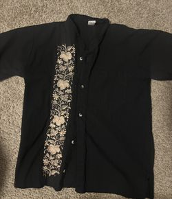 Boys YXL Mexico Embroidered Shirt