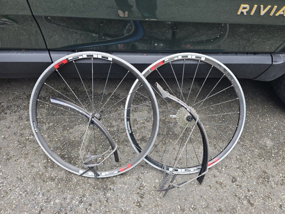 24" SCHIMANO WHEELS with FENDERS + free 24" Rear Wheel, All for speed Bike
