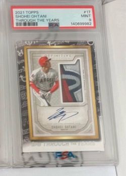2021 TOPPS THROUGH THE YEARS #17 SHOHEI OHTANI PSA 9