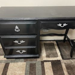 4 Drawer Wood Desk 46” W x 30” H x 18" D