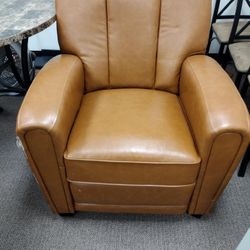 Camel Leather Chair ( Few Rough Spots)