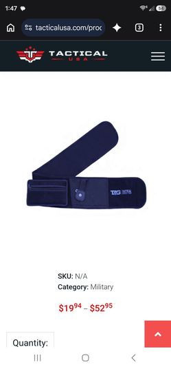 Tactical Belly Band Holster