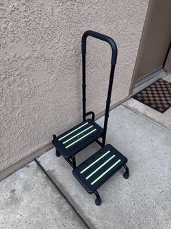 2 Step Stool with Handle for Elderly