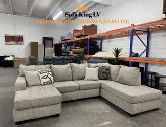 Free Delivery* Like New Gray “U” Shape Sectional Sofa! 