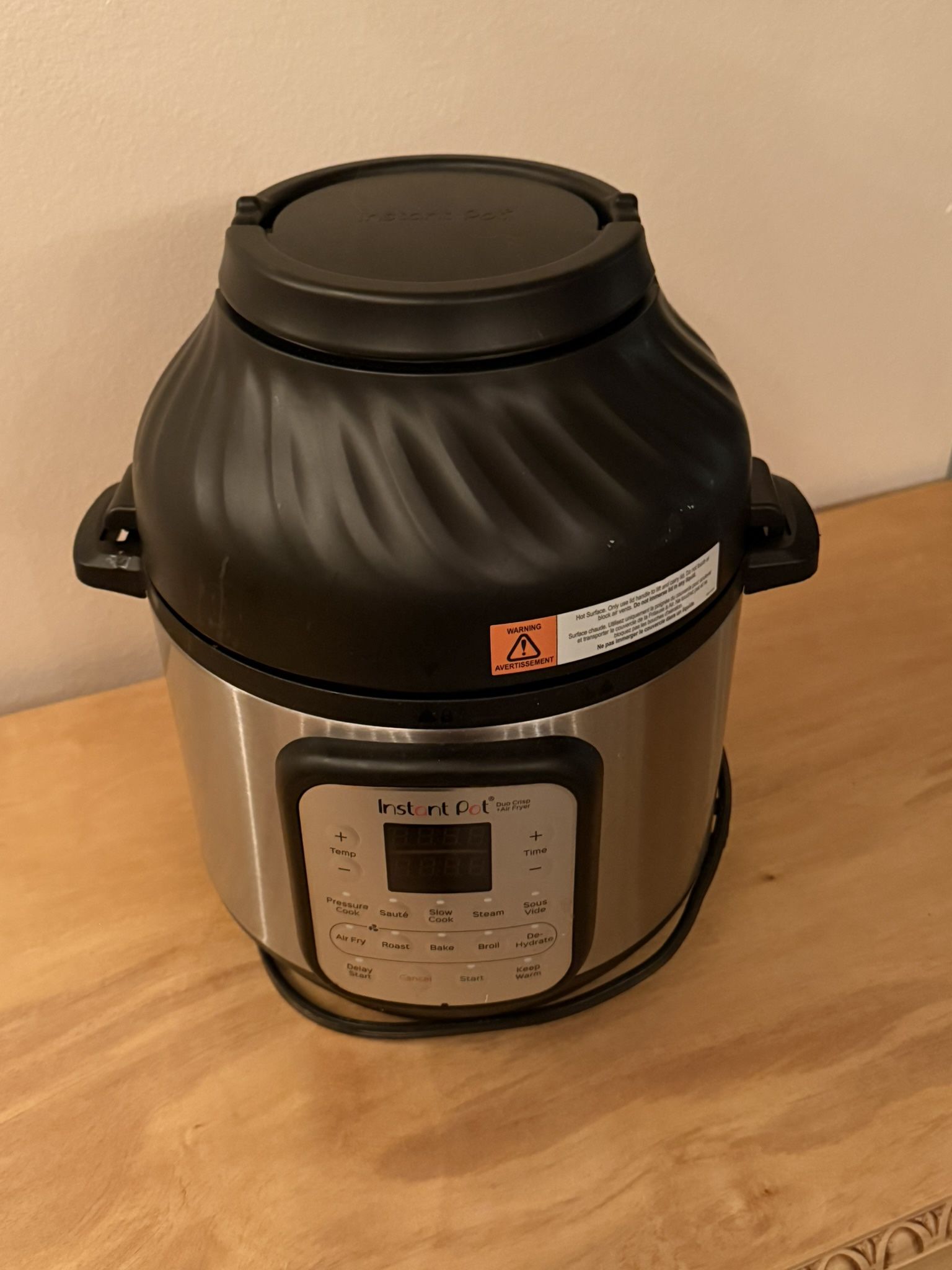 Instapot 8qt, Duo Crisp + Air-fryer