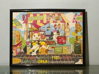 Re-Marks Street Food - Framed Wall Art