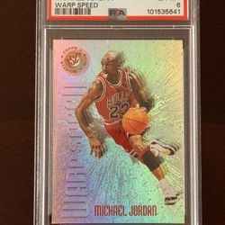 1995 TOPPS STADIUM CLUB WARP SPEED MICHAEL JORDAN #WS1 PSA 6