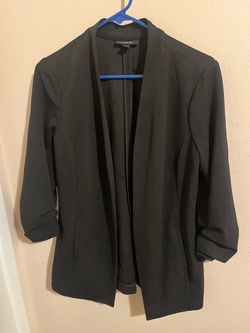 Alfani Black Open-Front Blazer