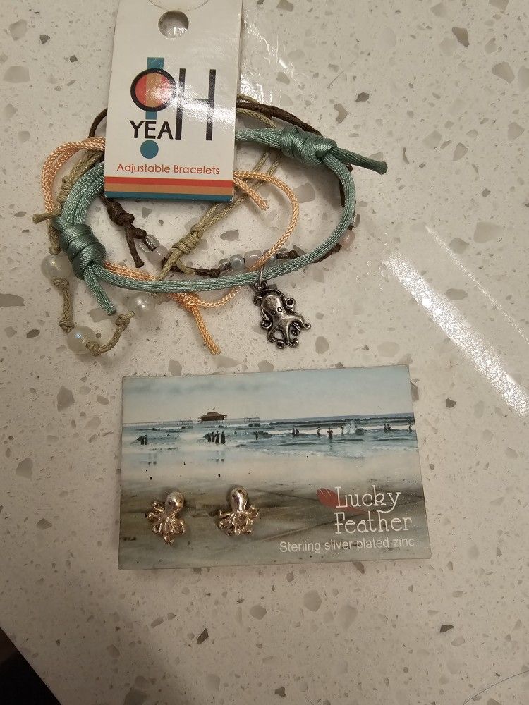 Octopus Bracelet And Earings