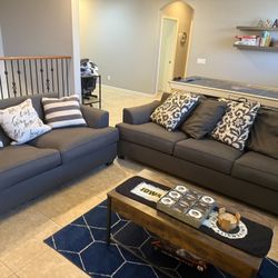 Large Sofa And Love Seat Set