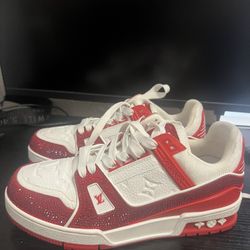 Louise Vuitton Trainer Red White
