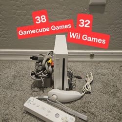 Nintendo Wii With GameCube Games 