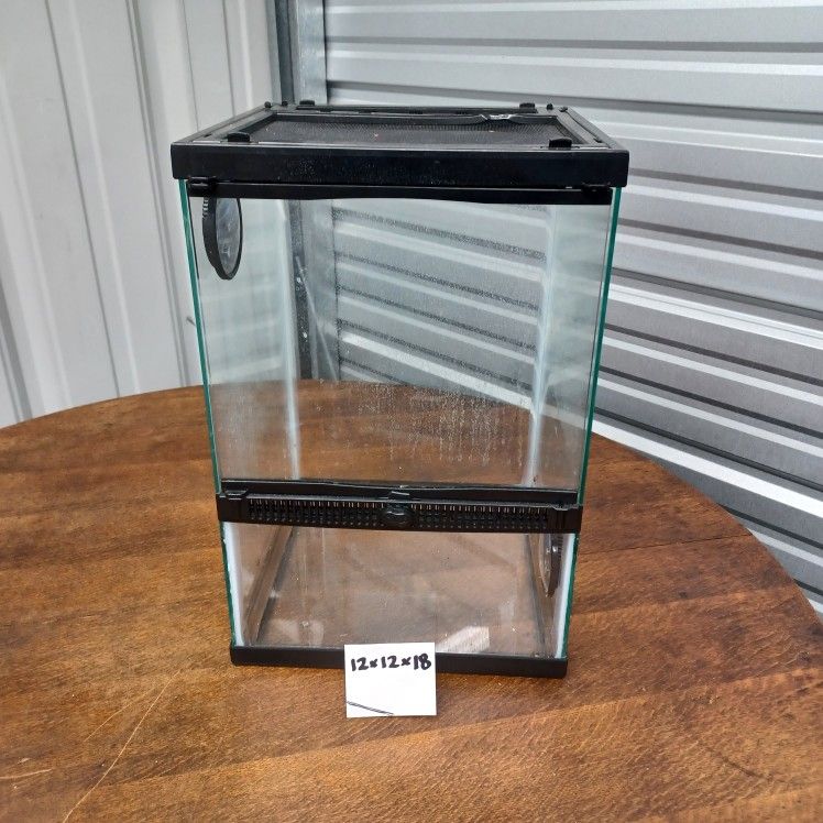 12" x 12" x 18" Single Door Reptile Terrarium