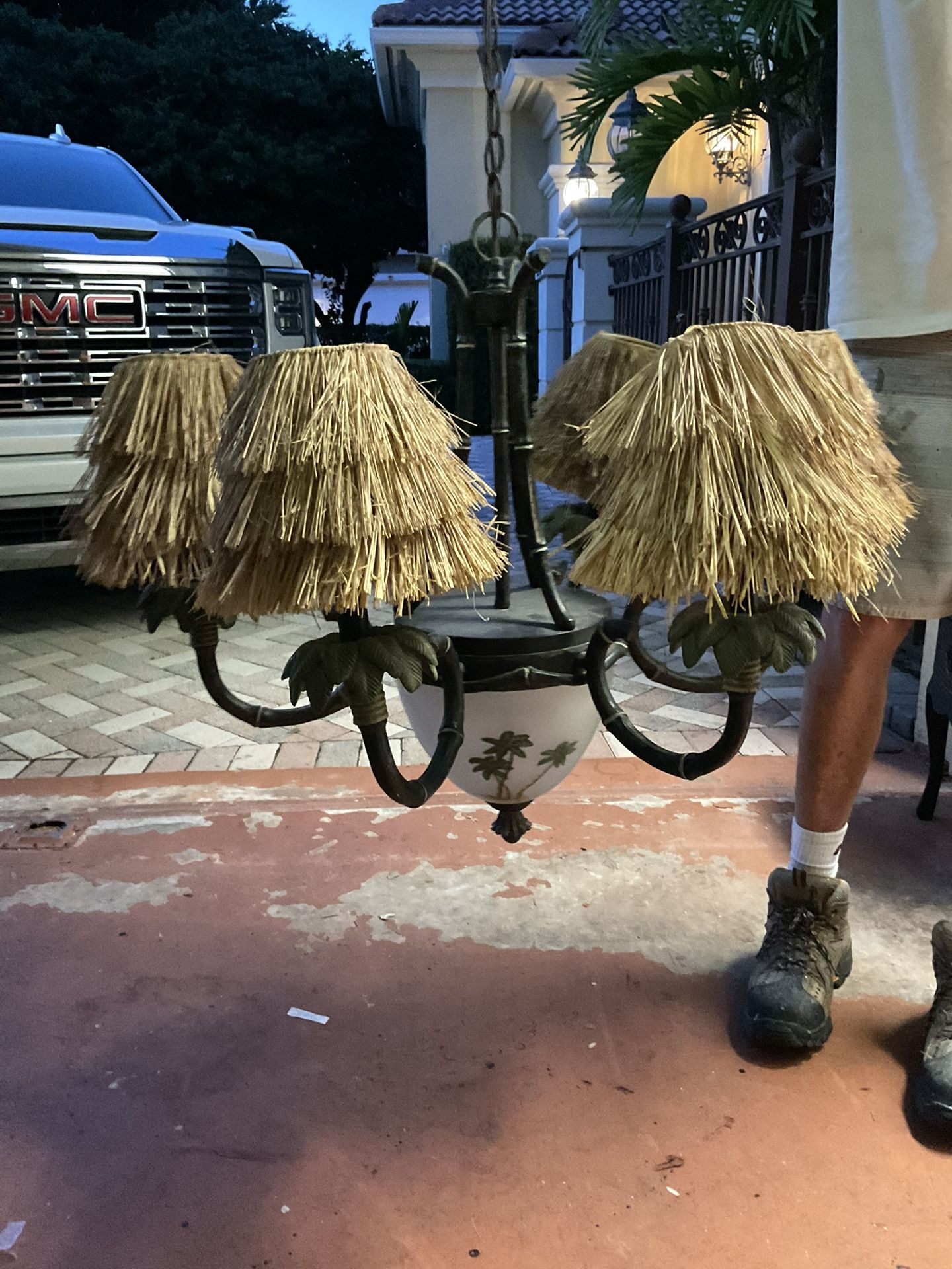 Tropical Tiki Chandelier
