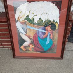Diego Rivera Print Frame Matted