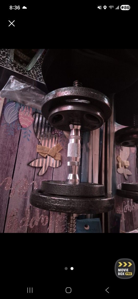 Dumbell Set New Slightly 