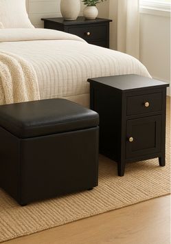 Nightstand and storage cube