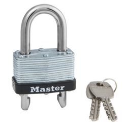 Master Lock (510D) Laminated Steel Padlock w/ Adjustable Shackle - 5/8" - 2"
