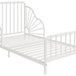 White Metal Bed 2 Counts