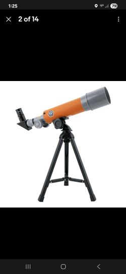 Discovery Juno 50 MM Telescope Tabletop Refractor Telescope Set 18X & 28.8X NEW