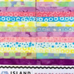 Fabric Island Batiks Baby Bloomers Fabric Strips