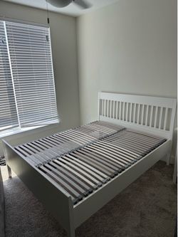 IKEA Queen Bed Frame - White