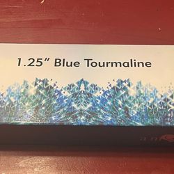 Amore Classic Blue Tourmaline Hair Iron and Lotion With Case