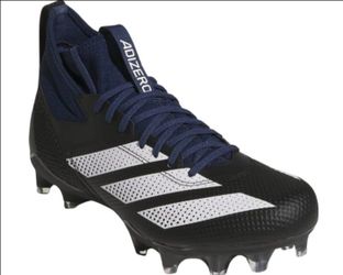 Men's Adidas Adizero Impact Black Blue White Football Cleats Sz 11🏈