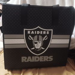 New Raiders Insulated Zipper Cooler Tote Bag