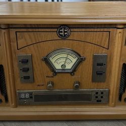 Electro Brand Stereo System AM/FM Radio/record Player/CD Player