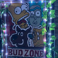 On Of A Kind Hand Made Cartoon Painting