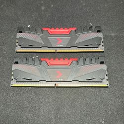 PNY 16GB XLR8 DDR4 3200 MHz Gaming Desktop Memory Kit (2 x 8GB, Black)