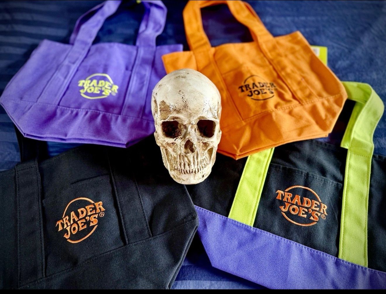 Trader Joe’s Mini Halloween Tote Bags. $28/4