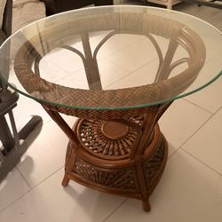 glass center/side table  