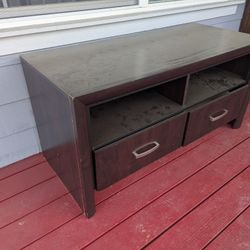 Dark Brown TV Stand With Drawers