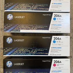 FOUR UNOPENED HP Laserjet Printer Ink/Toner