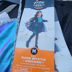 Girl's Dark Mystic Unicorn Halloween 🎃 Costumes Dress 4T-5T, S7-6, M8, L10-12 