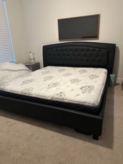 California king bed + mattress
