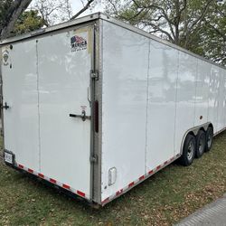 Enclosed Car Hauler For Two Cars. 34ft 2023