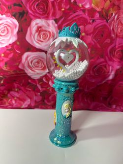 FROZEN Disney on Ice Magic Spinning Light Up Globe Wand Elsa Anna Olaf Works