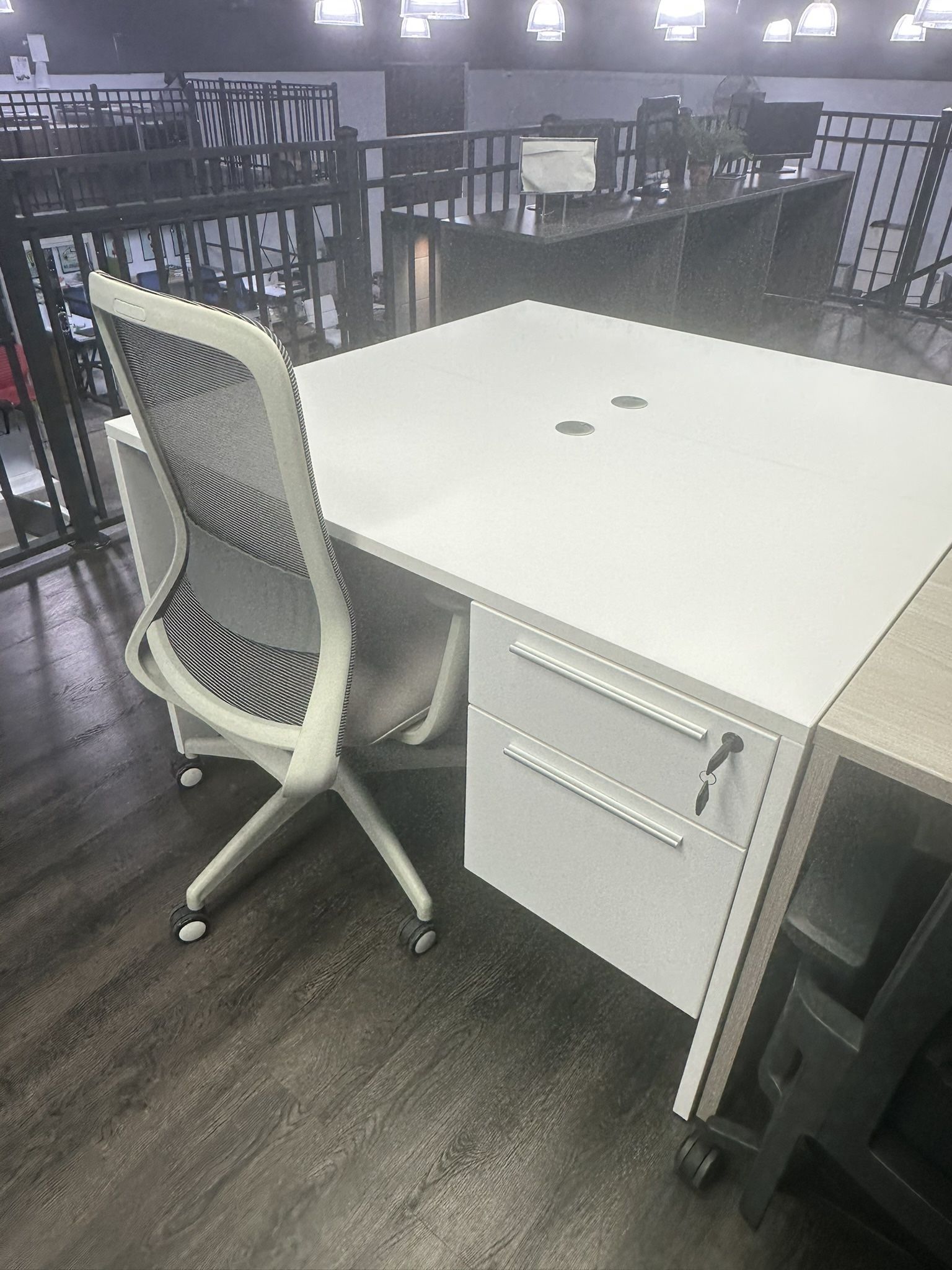 Office desk w/ cabinet
