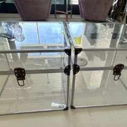 Clear Decorative Storage Squares 