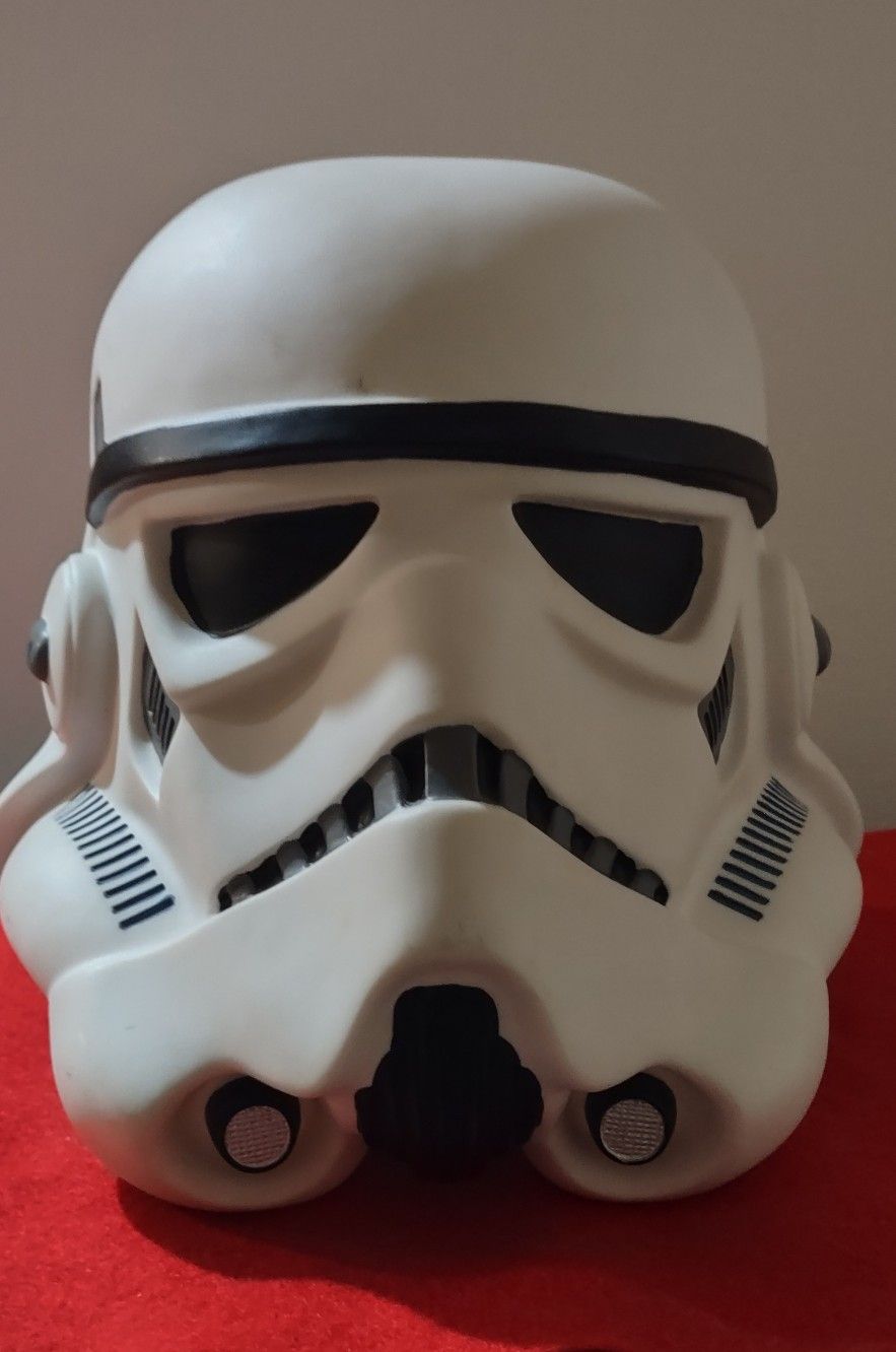 Star Wars Storm Trooper Helmet Piggy Bank 2009 Lucasfilm Ltd. Disney; It is missing the lid.