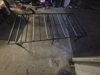 Twin Size Black Metal Bed Frame
